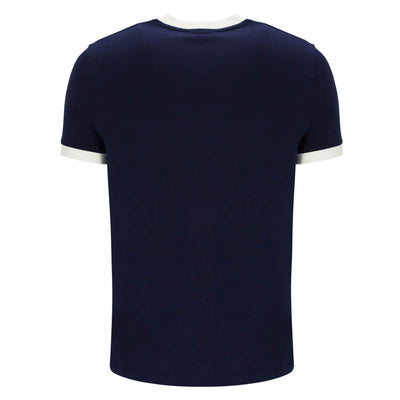 Sergio Tacchini Master Crew Neck T-Shirt Maritime Blue and Gardenia