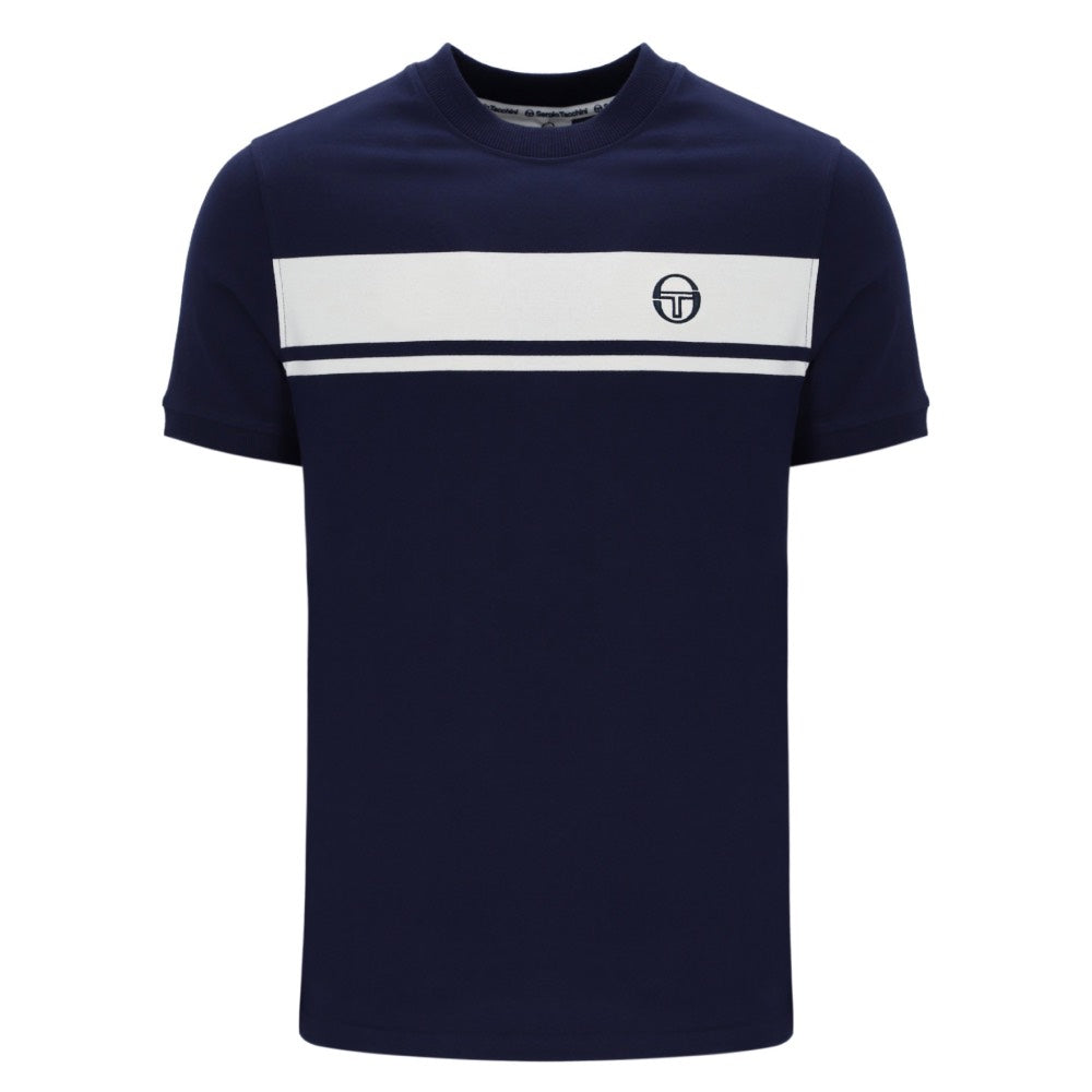 Sergio Tacchini Master T-Shirt Navy / White Tonal