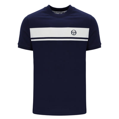 Sergio Tacchini Master T-Shirt Navy / White Tonal