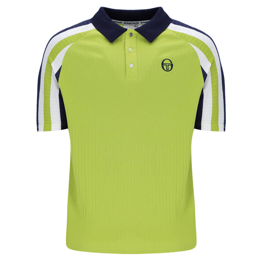 Sergio Tacchini New Blow Polo Dark Citron and Maritime Blue