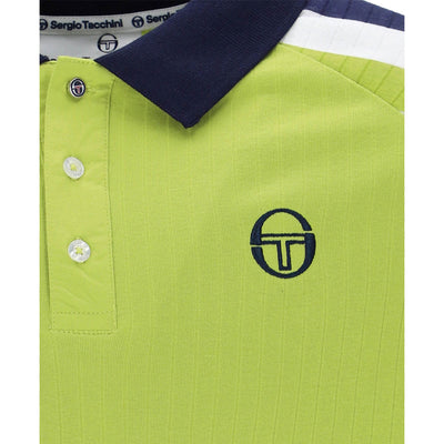 Sergio Tacchini New Blow Polo Dark Citron and Maritime Blue