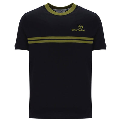Sergio Tacchini New Supermac T-Shirt Black and Avocado