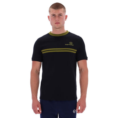 Sergio Tacchini New Supermac T-Shirt Black and Avocado