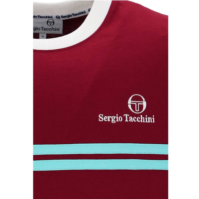 Sergio Tacchini New Supermac T-Shirt Rhubarb and Gardenia