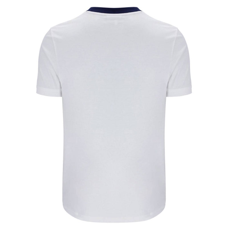 Sergio Tacchini New Supermac T-Shirt White and Maritime Blue