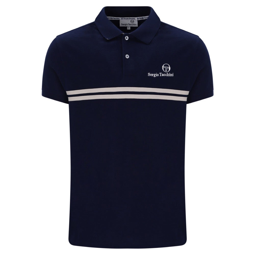 Sergio Tacchini New Supermac Polo Shirt Maritime Blue / Peyote