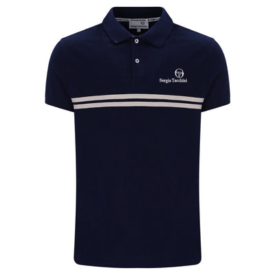 Sergio Tacchini New Supermac Polo Shirt Maritime Blue / Peyote