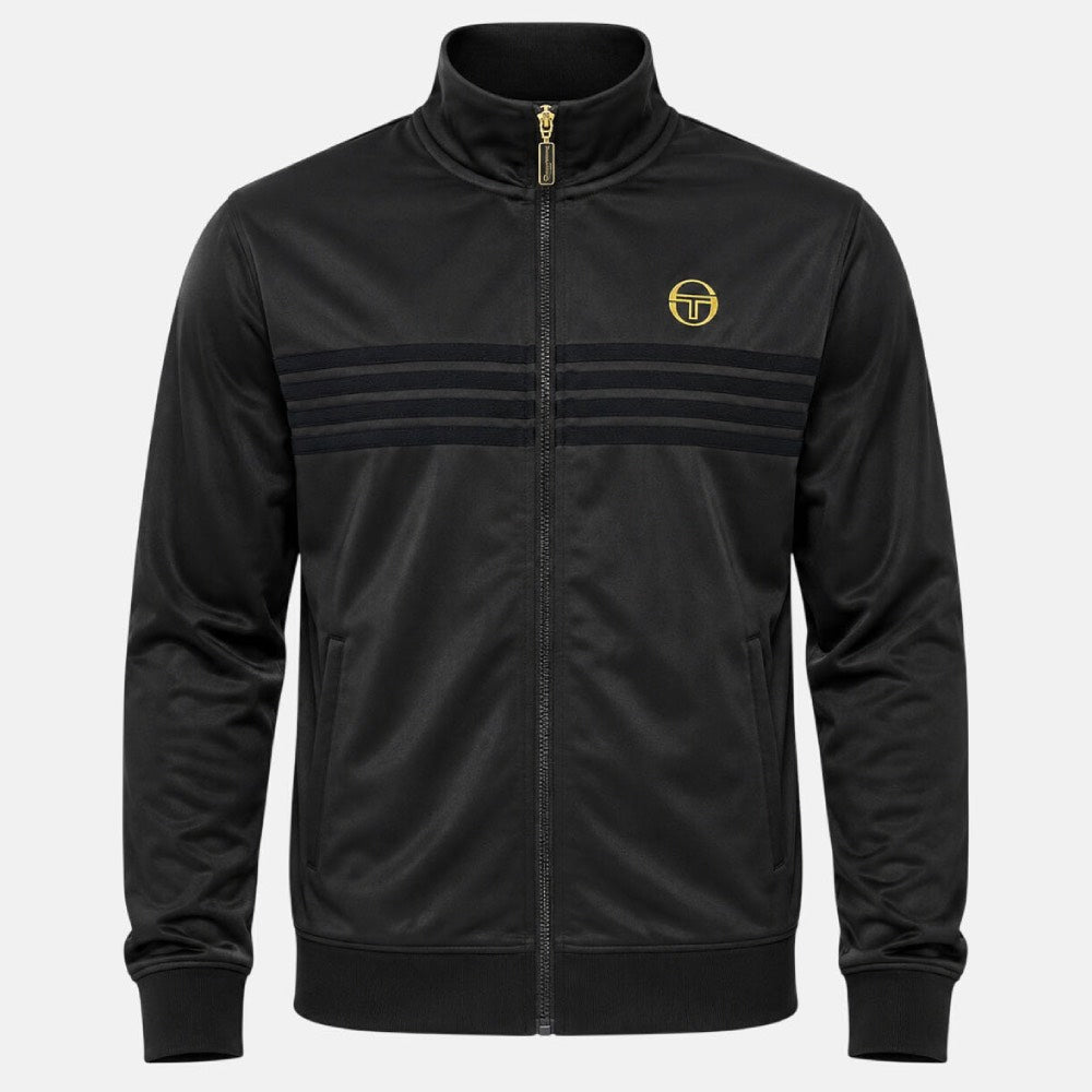 Sergio Tacchini New Varena Track Top Black / Gold Lurex