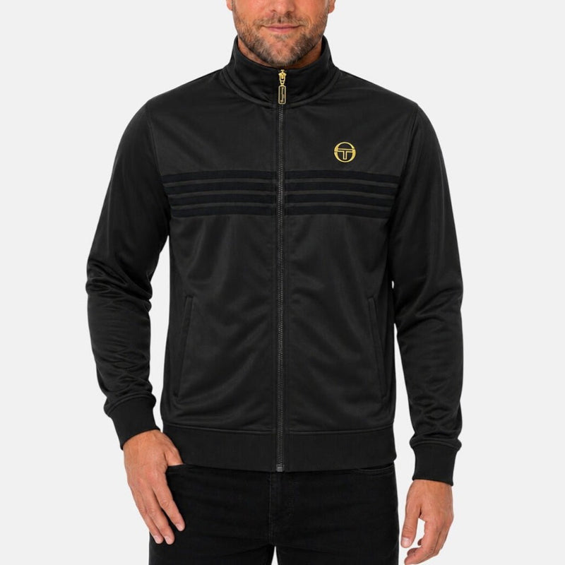 Sergio Tacchini New Varena Track Top Black / Gold Lurex