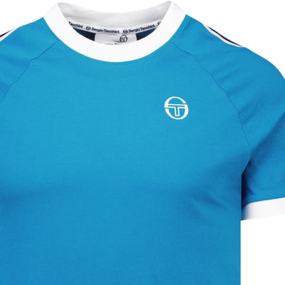 Sergio Tacchini Pino Ringer T-Shirt Mykonos Blue