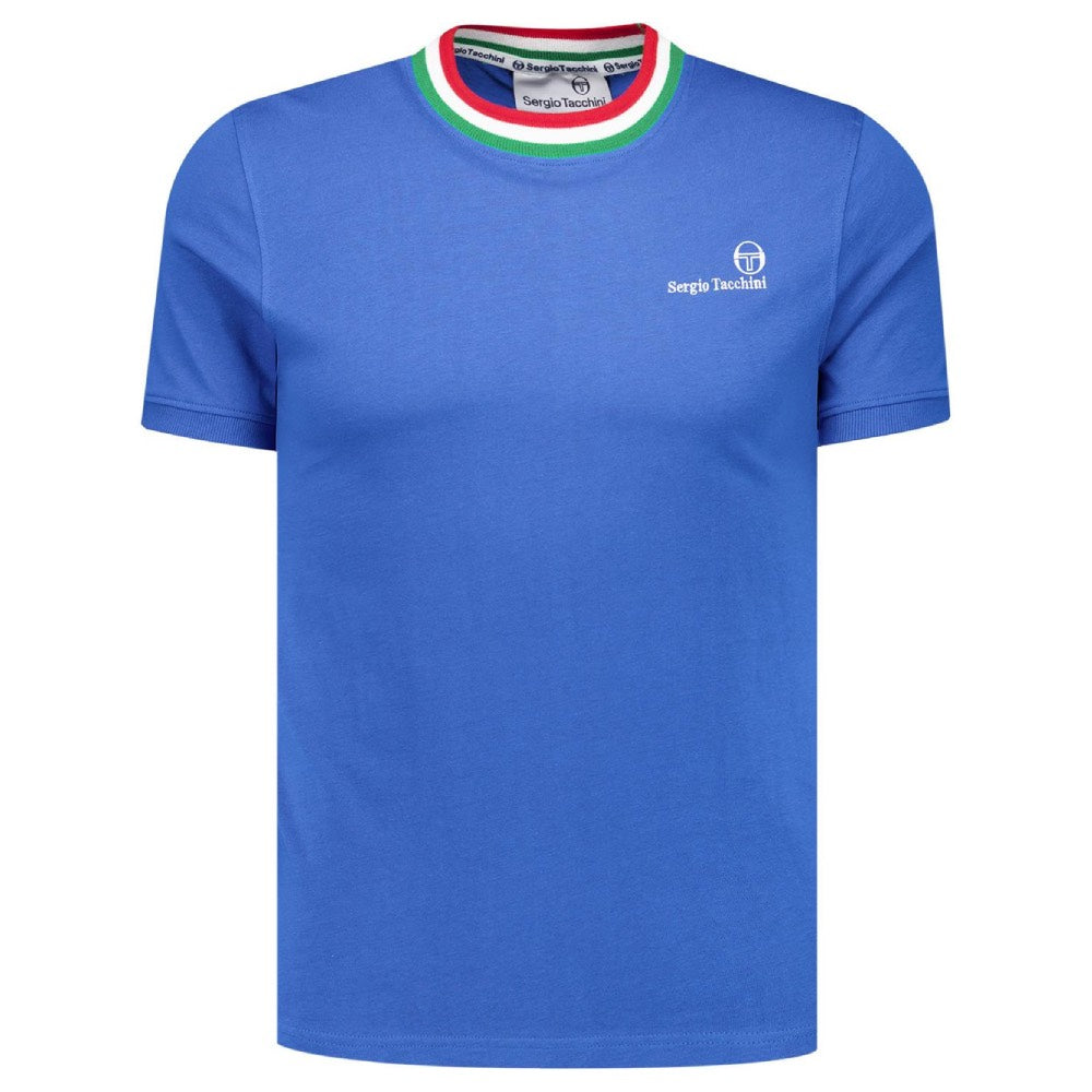 Sergio Tacchini Rainer FC T-Shirt Strong Blue / Fern Green / Adenaline Rush