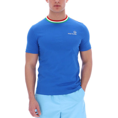 Sergio Tacchini Rainer FC T-Shirt Strong Blue / Fern Green / Adenaline Rush