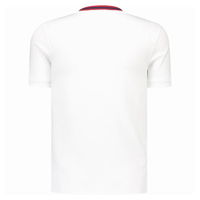 Sergio Tacchini Rainer FC T-Shirt White/ Maratime Ble / Adrenaline Rush