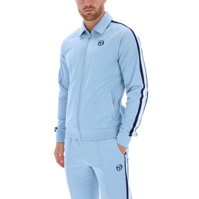Sergio Tacchini Renshaw Tape Track Top Celestial Blue