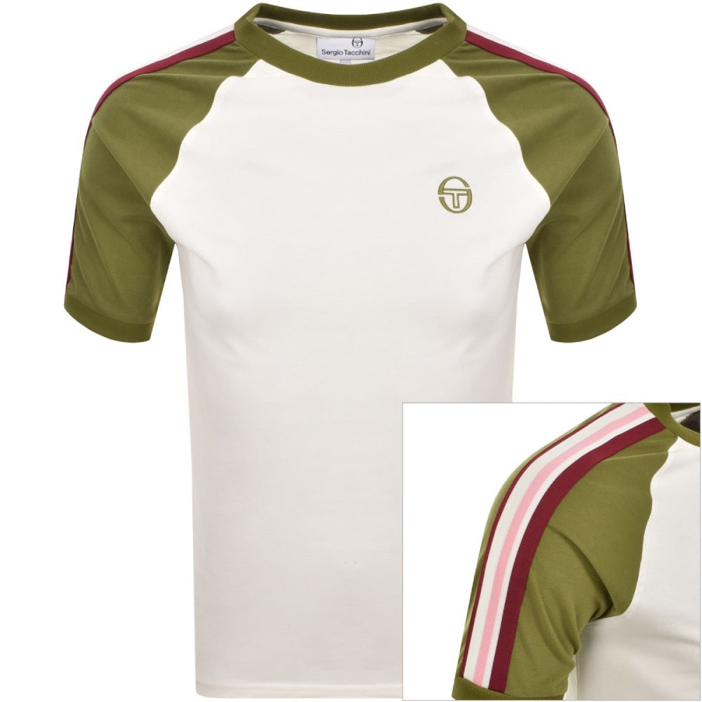 Sergio Tacchini Hadow Ringer T-Shirt Gardenia / Avacado