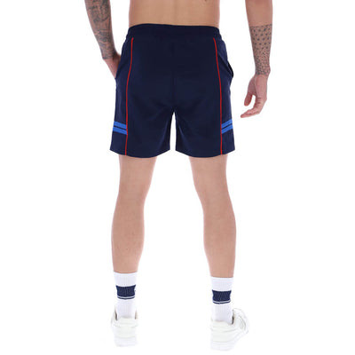 Sergio Tacchini Romolo Swim Shorts Maritime Blue and Adrenaline Red