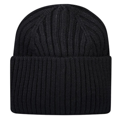 Sergio Tacchini Seppi Ribbed Turn Up Beanie Black / Old Gold