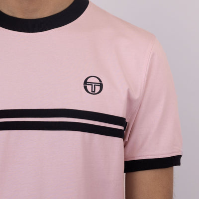 Sergio Tacchini Supermac T-Shirt Light Lilac / Black