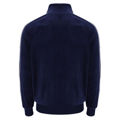 Sergio Tacchini Tasso Velour Track Top Maratime Blue / White