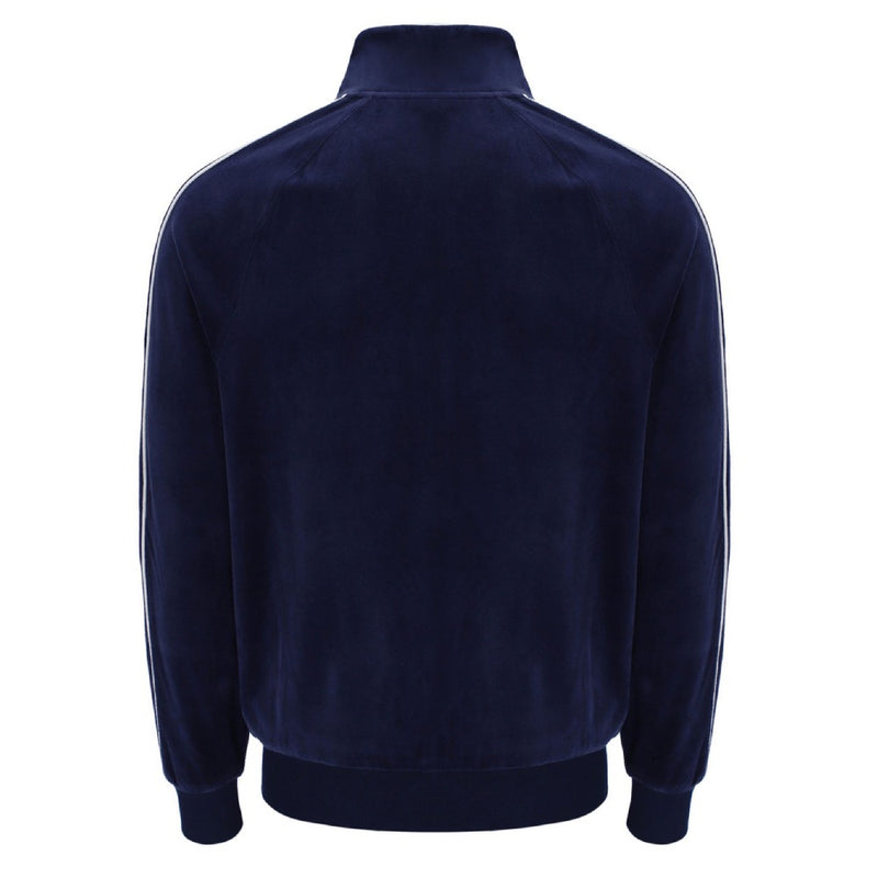 Sergio Tacchini Tasso Velour Track Top Maratime Blue / White