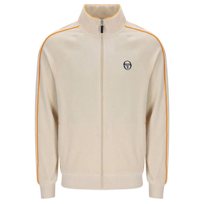 Sergio Tacchini Tasso Velour Track Top Sandshell / Orange Pepper
