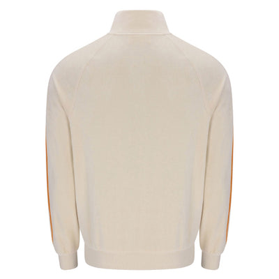 Sergio Tacchini Tasso Velour Track Top Sandshell / Orange Pepper