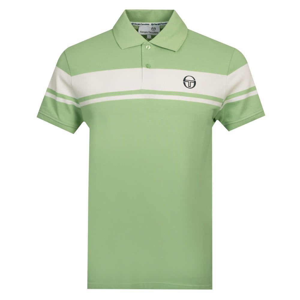 Sergio Tacchini Young Line Polo Shirt Quiet Green / Gardenia