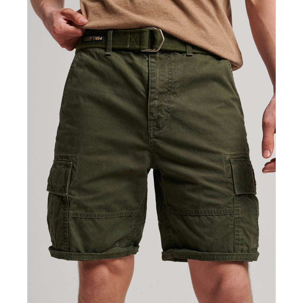 Superdry Vintage Heavy Cargo Shorts Surplus Goods Olive