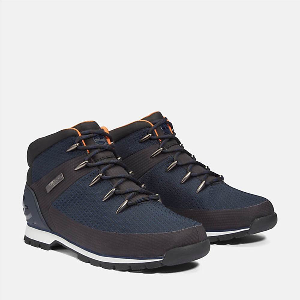 Timberland Euro Sprint Waterproof Mid Hiker Boots Navy Smart Ass Menswear