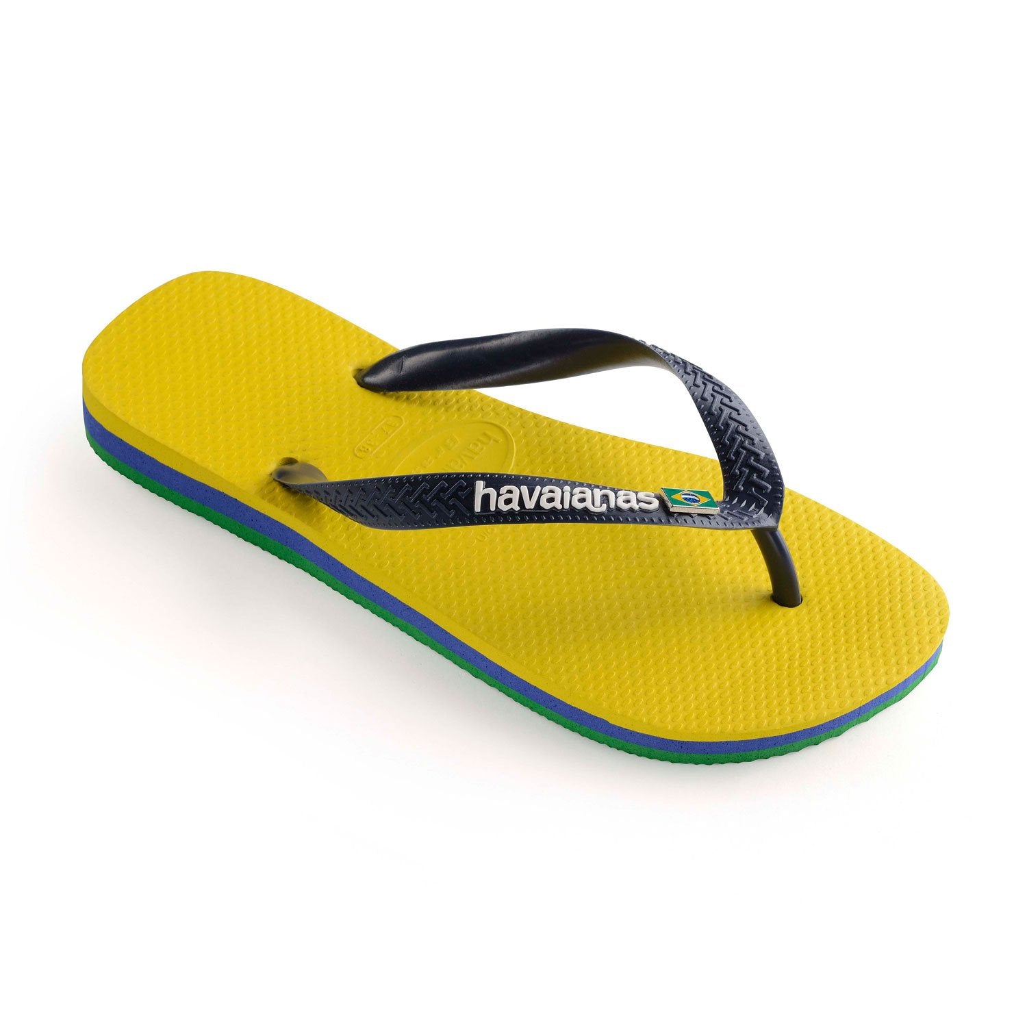 Mens yellow flip flops shop