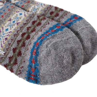 Barbour Mens Boyd Fair Isle Socks Grey Mix