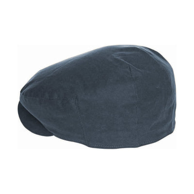 Barbour Cheviot Wax Flat Cap Navy