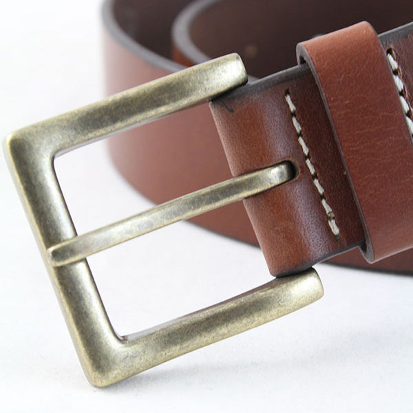 Charles Smith 40mm Real Leather Belt Tan / Brass 30024