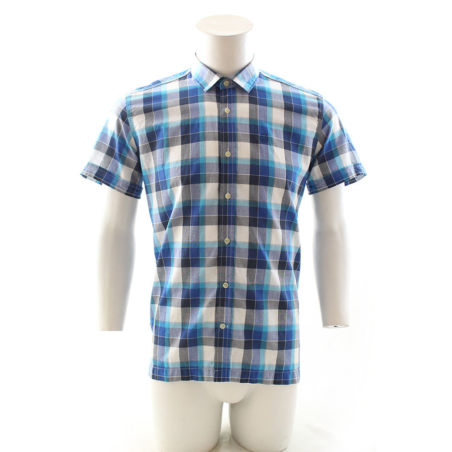 Duck and Cover Rebelo Shadow Check SS Shirt Twilight