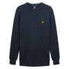Lyle & Scott Mottled Crew Jumper Dark Navy
