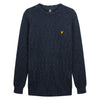 Lyle & Scott Mottled Crew Jumper Dark Navy