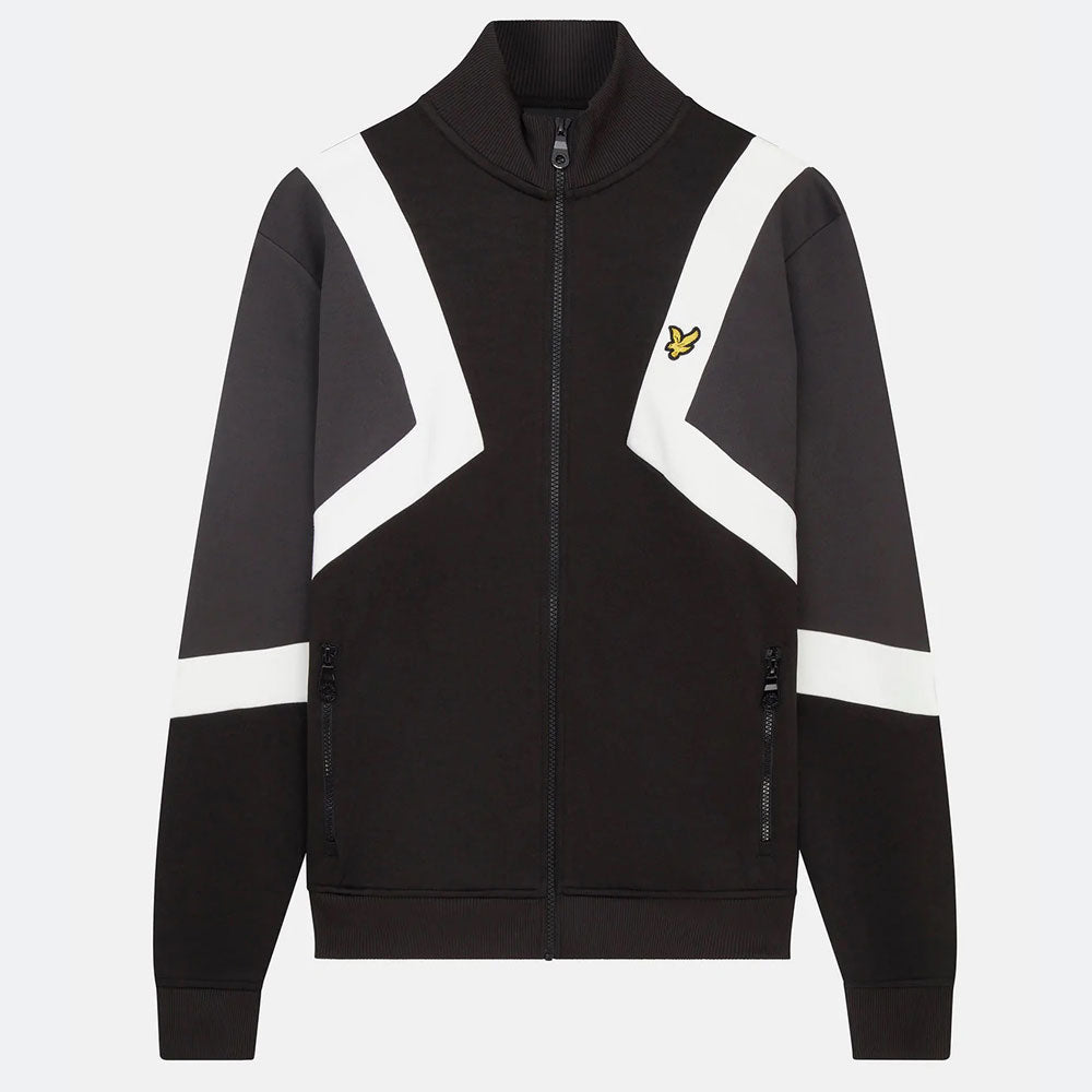 Lyle & Scott Striped Tracksuit Top Jet Black