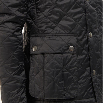 Barbour International Tourer Ariel Quilted Jacket Black