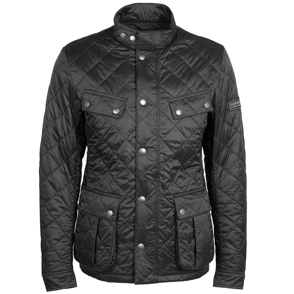 Barbour International Tourer Ariel Quilted Jacket Black