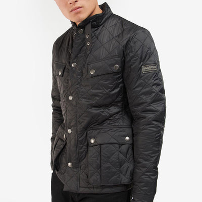 Barbour International Tourer Ariel Quilted Jacket Black