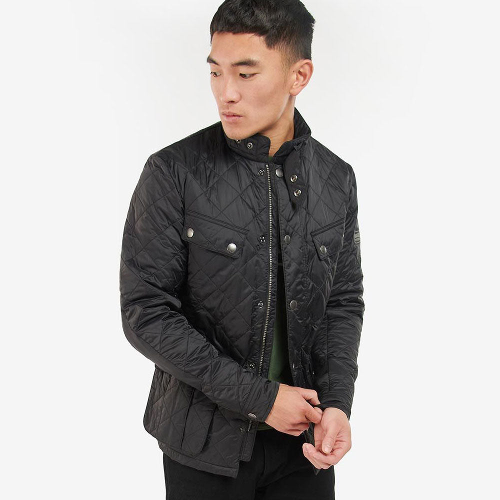 Barbour International Tourer Ariel Quilted Jacket Black Smart