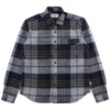Mish Mash Verglass Quilted Check Long Sleeve Shirt Navy/Khaki