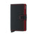 Secrid Miniwallet Matte Black and Red Leather Wallet