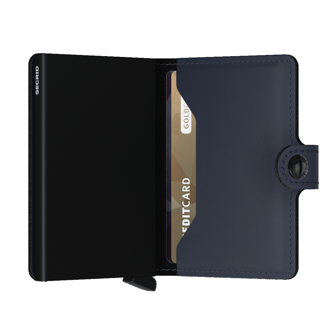 Secrid Miniwallet Matte Night Blue Leather Wallet