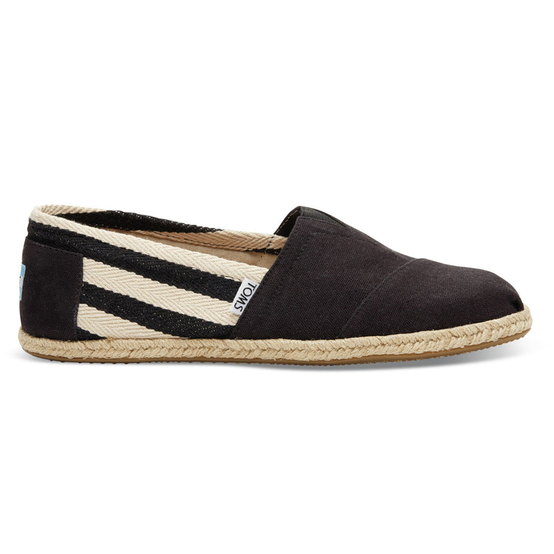 TOMS Womens University Stripe Classics Espadrilles