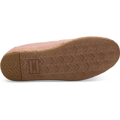 Toms Womens Bloom Hemp Deconstructed Cork Espadrilles Slip On