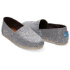 TOMS Womens Classics Gold Or Silver Foil Snow Spots Espadrilles