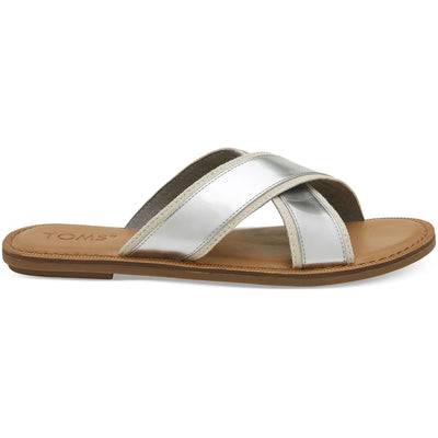 Toms Womens Viv Silver Specchio Sandals