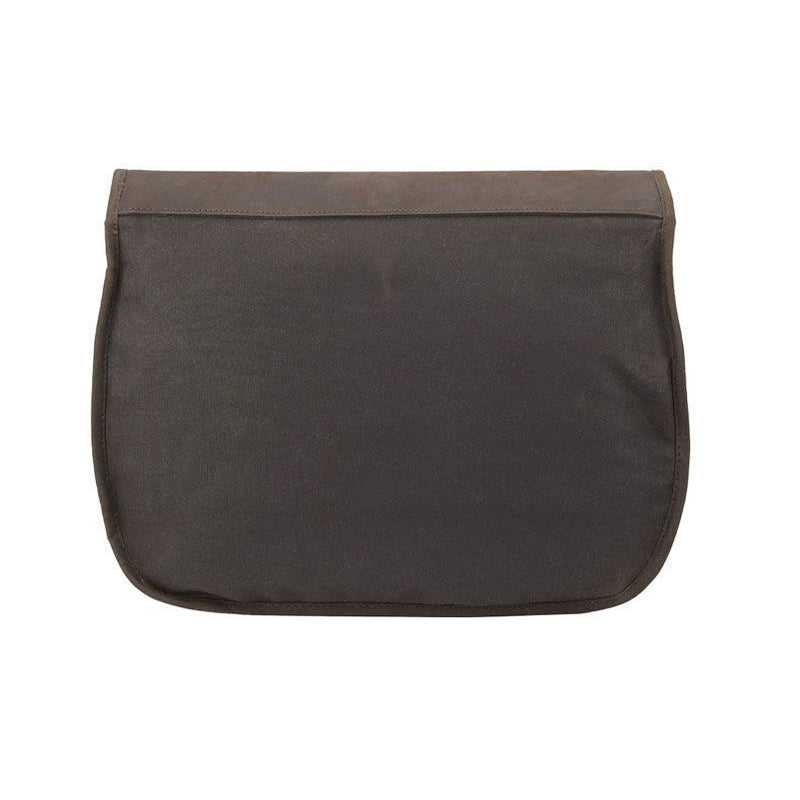 Barbour Wax Cotton and Leather Tarras Bag Olive