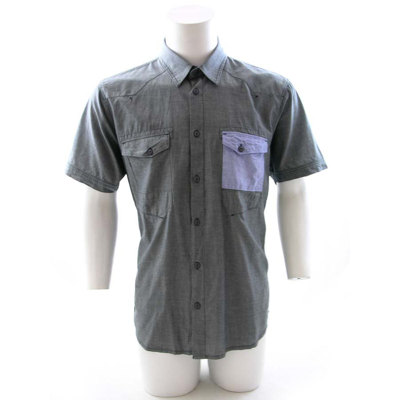 Voi Jeans Rapid Short Sleeve Shirt Grey Chambray